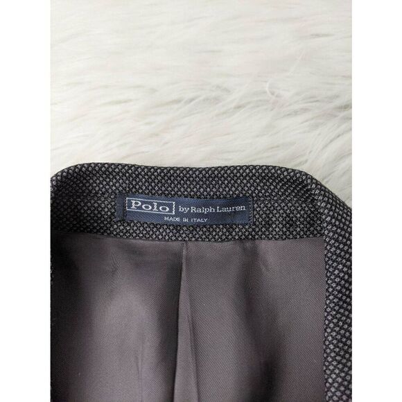 Ralph Lauren Polo line Grey Italian Wool Blazer 44 Regular 44R Made in Italy - Picture 3 of 7